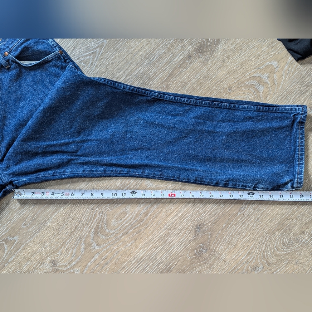 Wrangler Vintage Cowboy Cut Stretch Regular 947STR Straight Jeans Men's 44x30 - Picture 10 of 16